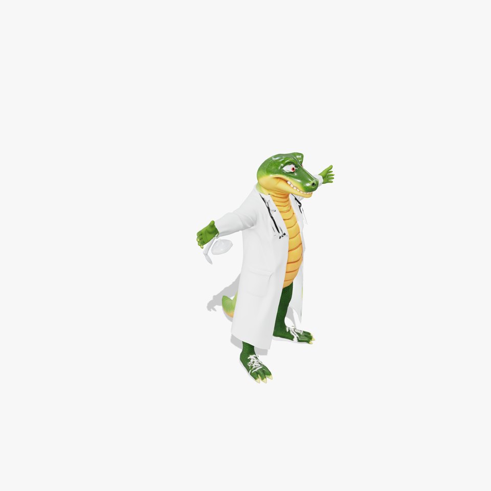 Friendly Crocodile Doctor model pack